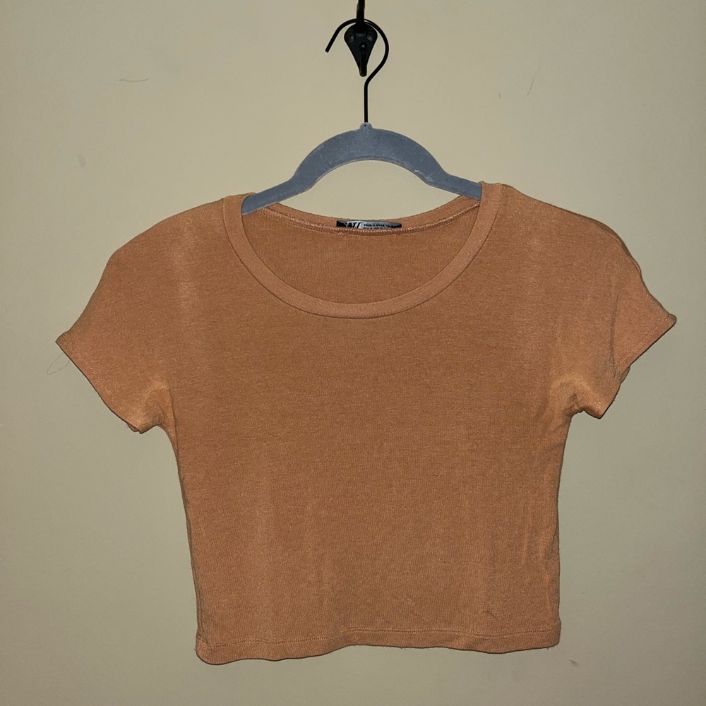 Burnt orange Zara t shirt